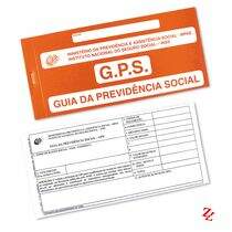 Carnê GPS INSS Previdência Social 12 Folhas 2 Vias PT 10 UN Tamoio