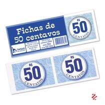 Fichas para Festa 50 Centavos PT 10 UN Tamoio