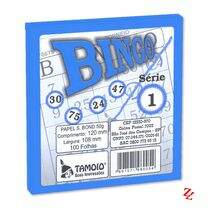Bloco de Bingo Colorido Papel Super Bond Azul PT 15 UN Tamoio (6002)
