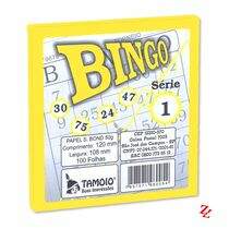 Bloco de Bingo Colorido Papel Super Bond Amarelo PT 15 UN Tamoio (6005)