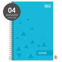 Caderno Espiral 1/4 Capa Dura (80 Folhas) Lunix PT 04 UN Tilibra