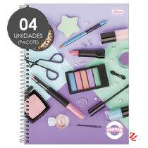 Caderno Espiral Universitário Capa Dura 10 Matérias (160 Folhas) Pepper Feminino PT 04 UN Tilibra