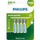 Pilha Alcalina AAA Palito Recarregável c/04 - Philips