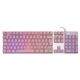 Teclado USB OEX Sensação Mecânica Prismatic TC205 Pink