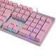 Teclado USB OEX Sensação Mecânica Prismatic TC205 Pink