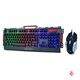 Teclado e Mouse com Fio USB Gamer Combo BK-G3000 LED Exbom