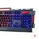 Teclado e Mouse com Fio USB Gamer Combo BK-G3000 LED Exbom