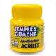 Tinta guache c/ 12 cores Amarelo ouro 15ml - Acrilex