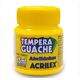 Tinta guache c/ 12 cores Amarelo ouro 15ml - Acrilex