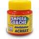 Tinta guache c/ 12 cores Vermelho Fogo 15ml - Acrilex