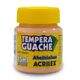 Tinta guache c/ 12 cores Amarelo pele 15ml - Acrilex