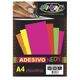 Papel Etiqueta Adesiva Neon Pink A4 100g/m2 - Off Paper 